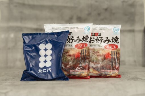 【お得】冷凍お好み焼き(豚玉1枚入)×２袋＆冷凍たこ焼き(6個入)×１袋